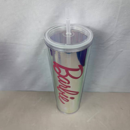 A baby Thailand Vietnam spot color box double layer random cup gem plastic cup straw cup water cup Barbie durian cup - Mixbatch
