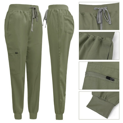 A Operating room short-sleeved hand washing clothes women's skin management nurse clothes surgeon isolation clothes work clothes