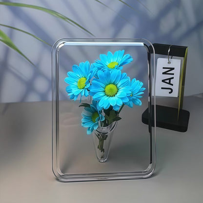 Photo frame vase transparent acrylic vase desktop creativity