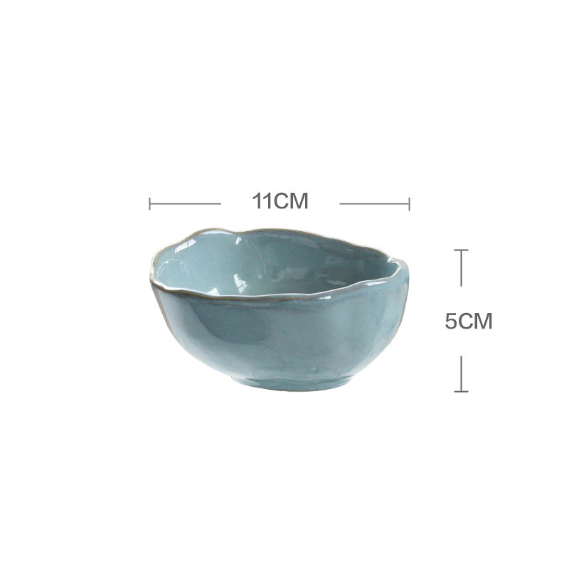 A Creative Personality Ceramic Plate Nordic Tableware Hotel Western Food Plate Steak Pasta Plate Salad Bowl