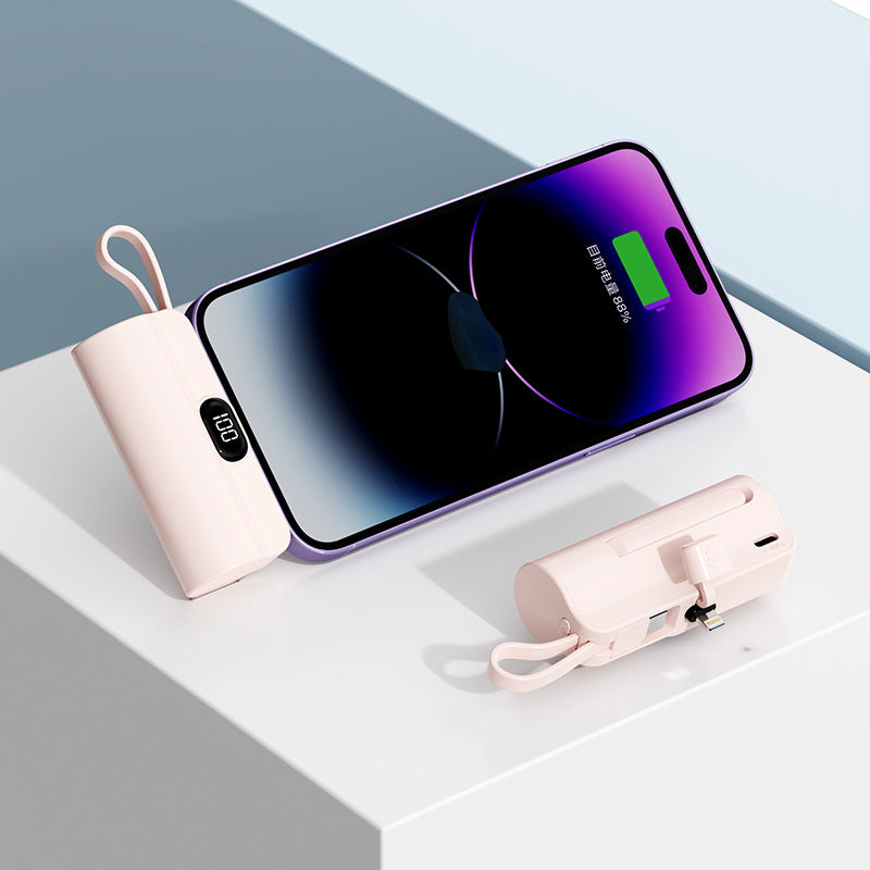 A Mini Capsule Power Bank Portable Power Bank