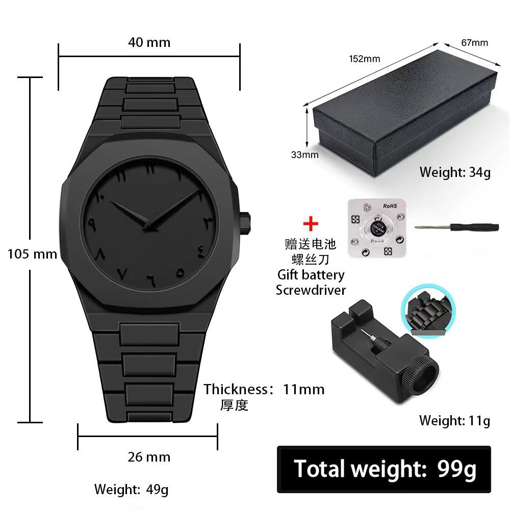 A Men's Premium Waterproof Women's Watch South East Asia Middle East Popular Plastic Men's Quartz Watch