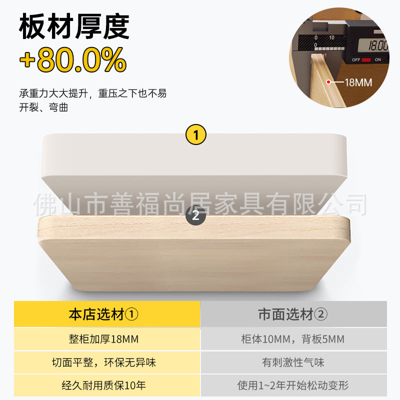 A The solid wood wardrobe with OSB board ENF grade melamine paint finish