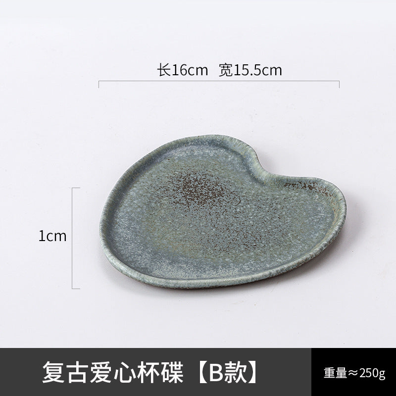 A creative ceramic cup and saucer