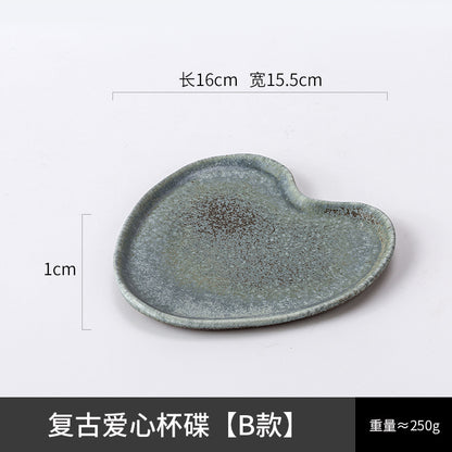 A creative ceramic cup and saucer