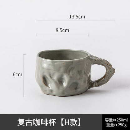 A creative ceramic cup and saucer