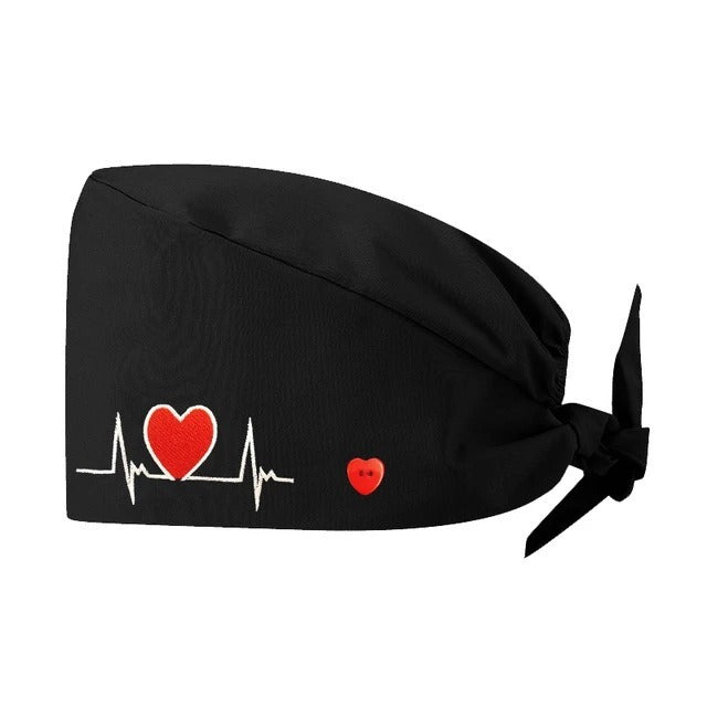 A Cross-border surgical cap Cotton solid color nurse operating room cap Sweat-absorbing and windproof confinement cap Dental dentist cap