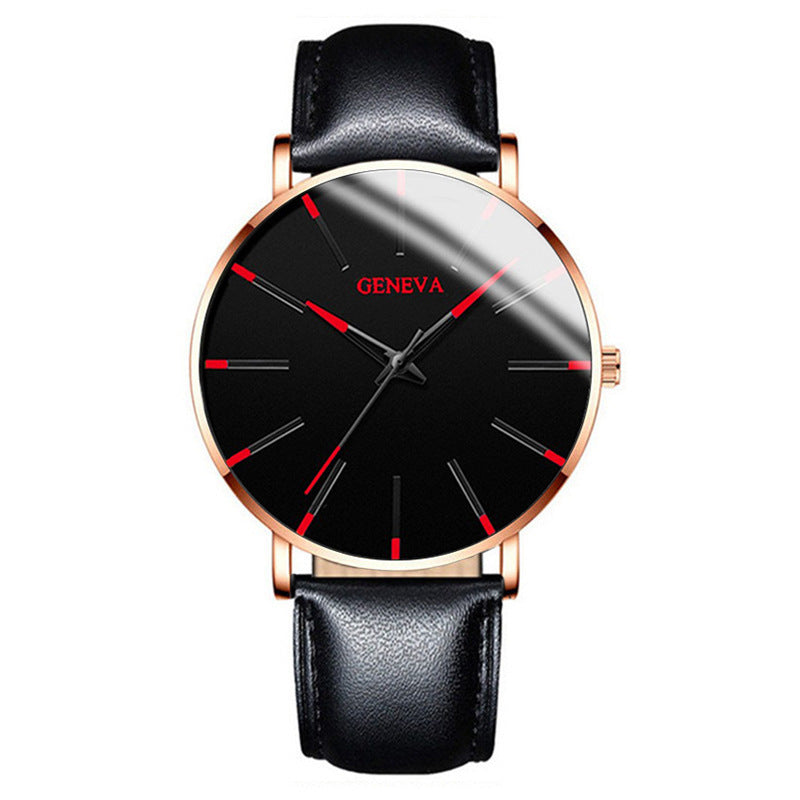 A Geneva Fashion Mesh Strap Watch Men's Watch Colorful Scale Men's Watch Business Quartz Watch Wholesale - Mixbatch