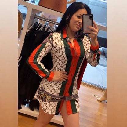 A J2222 European and American cross-border women's clothing, fashion cardigan loose casual shirt, spot