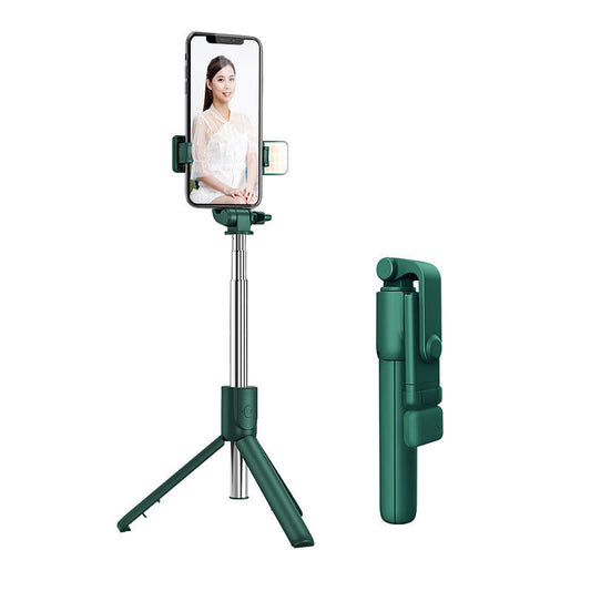 A Bluetooth selfie stick mobile phone holder