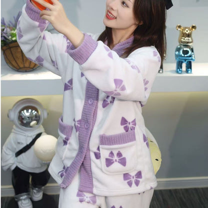 A thermal pajama set