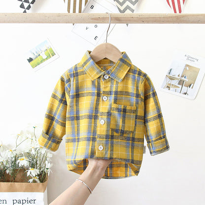 A children's long-sleeved shirt