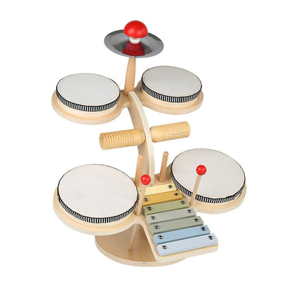 A baby children's music banging bandstand men and women birthday gifts Orff musical instruments teaching aids wooden toys