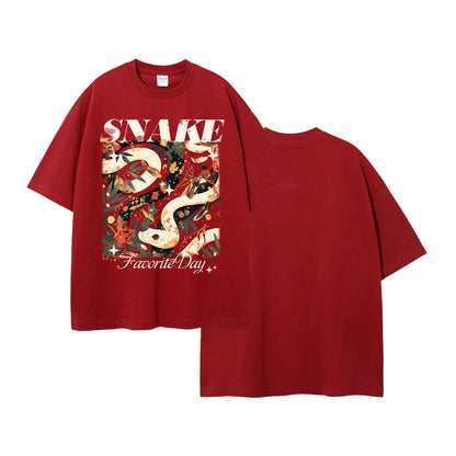 A printed men's short-sleeved t-shirt