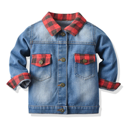 A children's tie-dye denim jacket