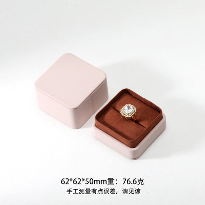 A leather jewelry box