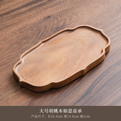 A walnut solid wood tray snack tray