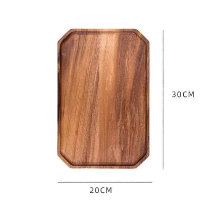 A walnut solid wood tray snack tray