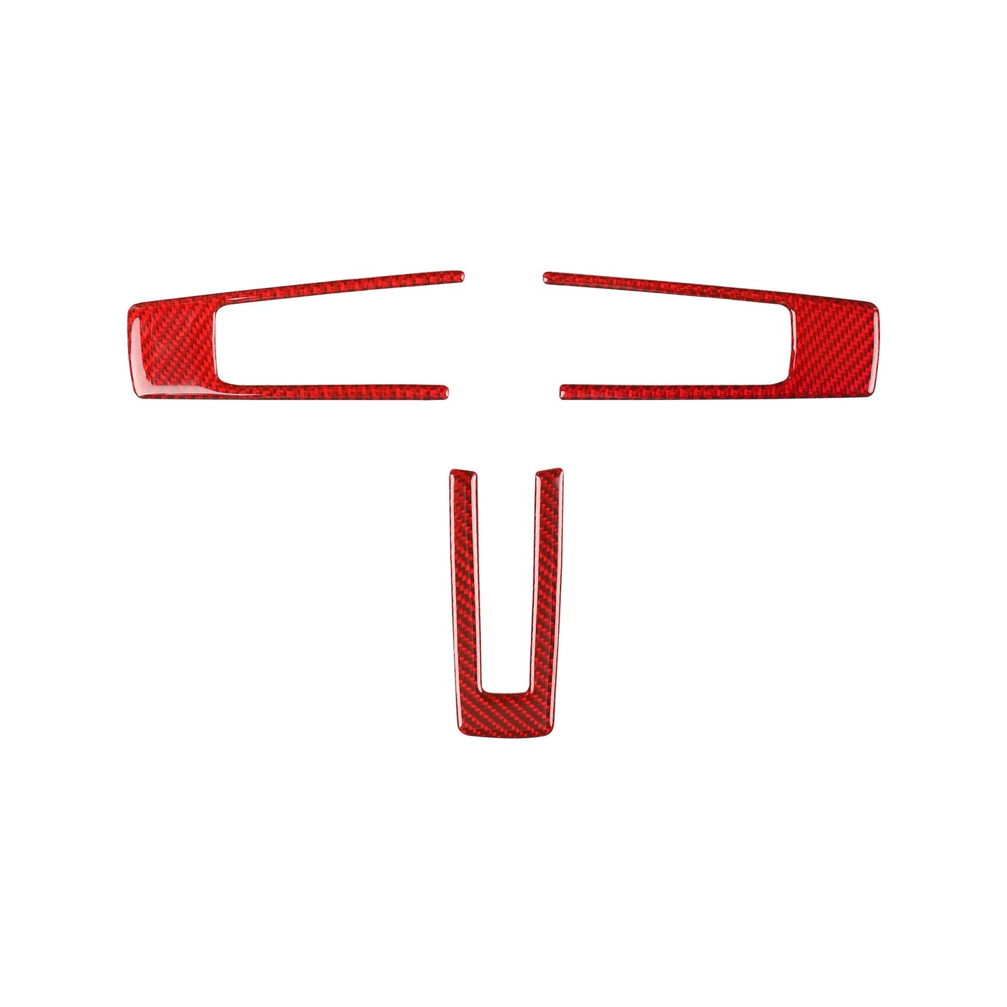 A Steering wheel button decorative sticker