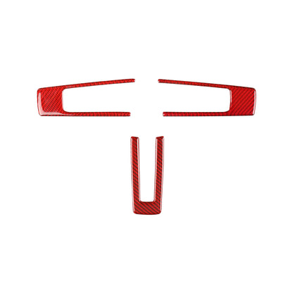 A Steering wheel button decorative sticker