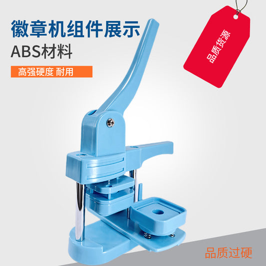 A Hand pressure square 50 * 50 badge machine Tinplate badge making machine
