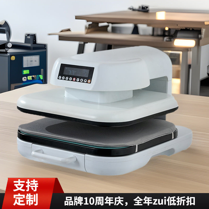 A intelligent electric hot press clothes printing machine baseplate pullable set garment 38 * 38cm heat transfer machine sublimation