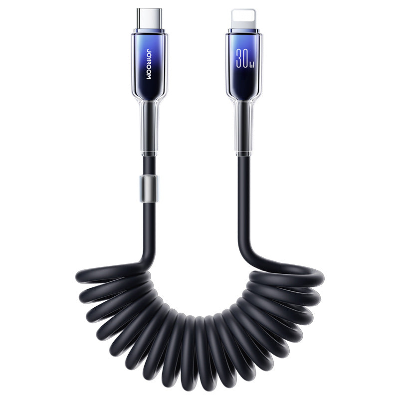 A JOYROOM Car spring data cable