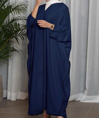 New women's clothing fashionable and elegant solid color cardigan dress robe - Mixbatch