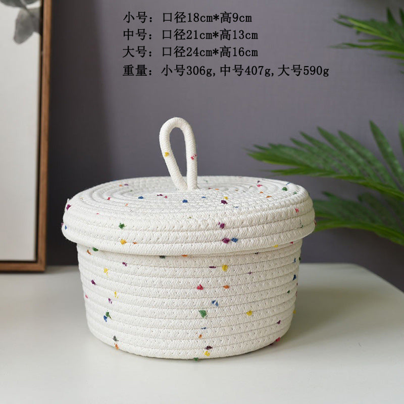 A woven storage basket