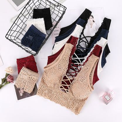 A lace underwear suit