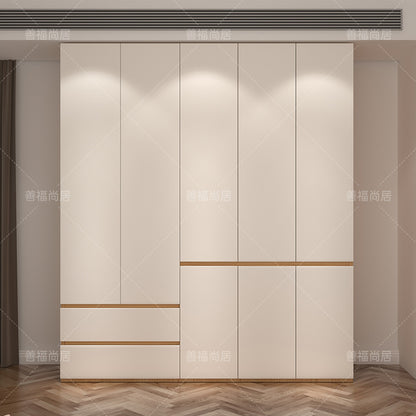 A The solid wood wardrobe with OSB board ENF grade melamine paint finish