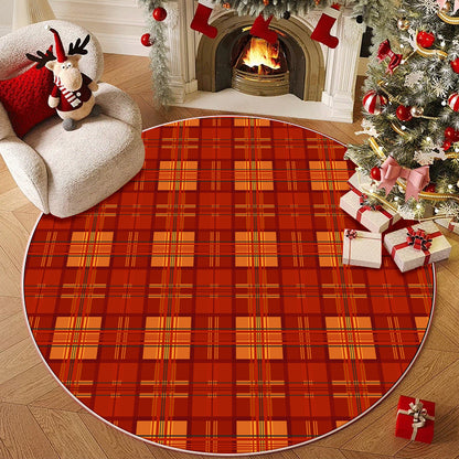 A round carpet floor mat