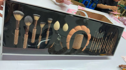 A Diamond Bling Makeup Brushes Set 23 - Mixbatch