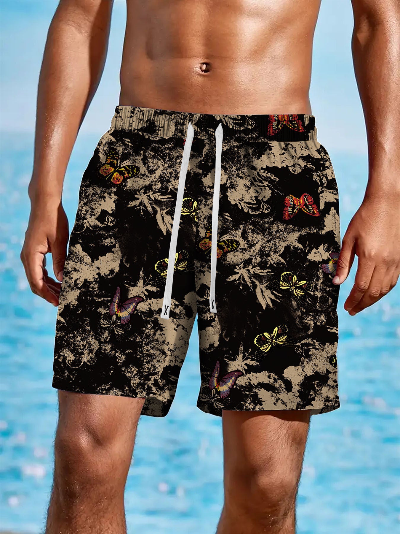 A men's loose beach pants