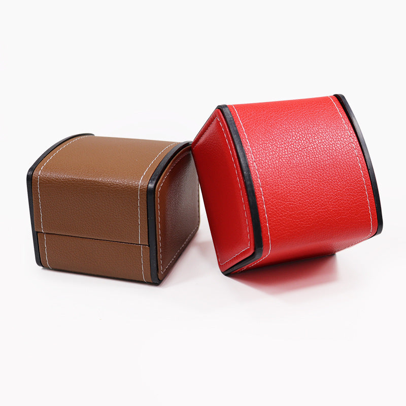 A curved watch box pu watch box, flip watch box, watch box storage box spot wholesale - Mixbatch