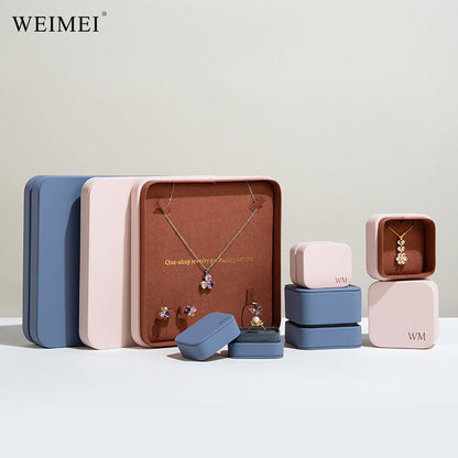 A leather jewelry box