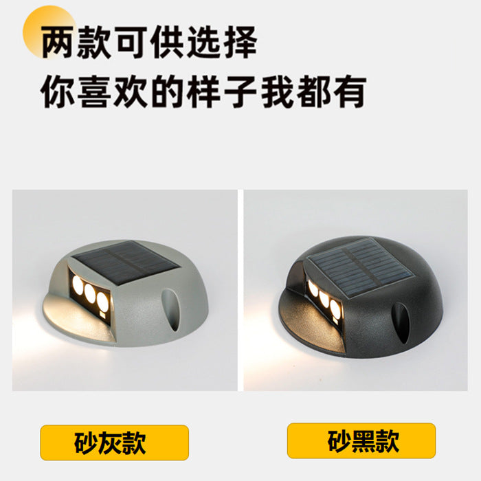 A Park Stair Plank Light Outdoor Step Light Waterproof No Opening Stair Light Step Square Solar Walk Light