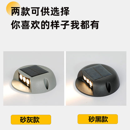 A Park Stair Plank Light Outdoor Step Light Waterproof No Opening Stair Light Step Square Solar Walk Light