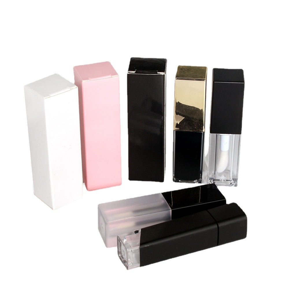 A spot pink lipstick lip gloss tube packaging carton cosmetic packaging white empty box 25X87mm printable logo MOQ: 100 PIECE - Mixbatch