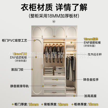 A The solid wood wardrobe with OSB board ENF grade melamine paint finish