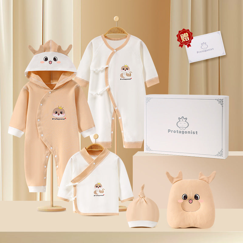 A13 Cross-border newborn high-end meeting gift Xinjiang long-staple cotton newborn full moon baby newborn pure cotton gift box - Mixbatch