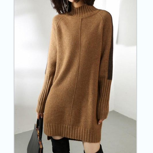 A half turtleneck medium and long top