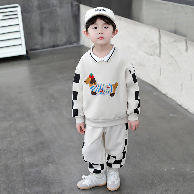 A children's sweater set