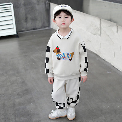 A children's sweater set