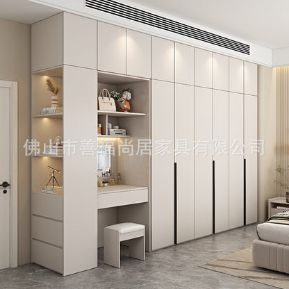 A European pine board wardrobe with melamine finish