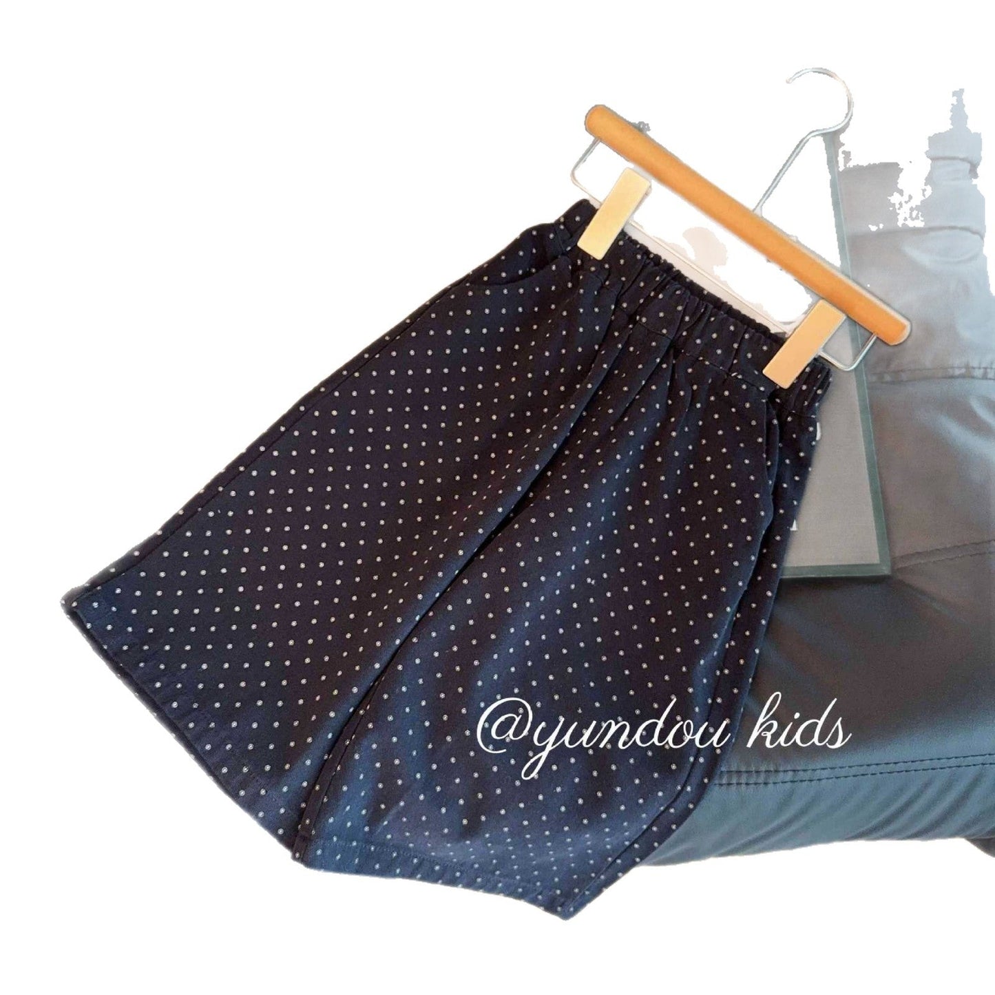 A three-piece set of children's long-sleeved trousers