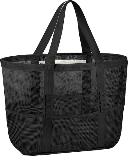A mesh eye bag mesh portable beach bag large capacity toy storage bag bathroom wash swimming bag