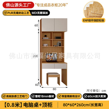 A The solid wood wardrobe with OSB board ENF grade melamine paint finish