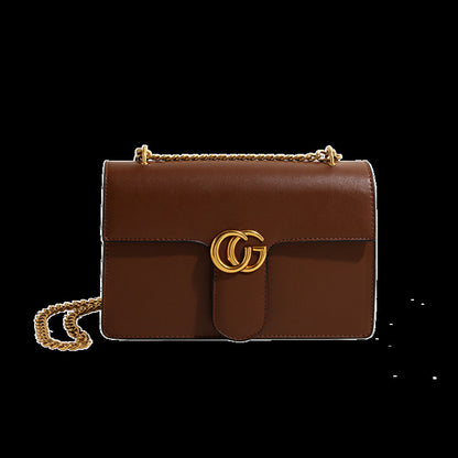 A new fashion chain pu small square bag oblique span bag portable bags