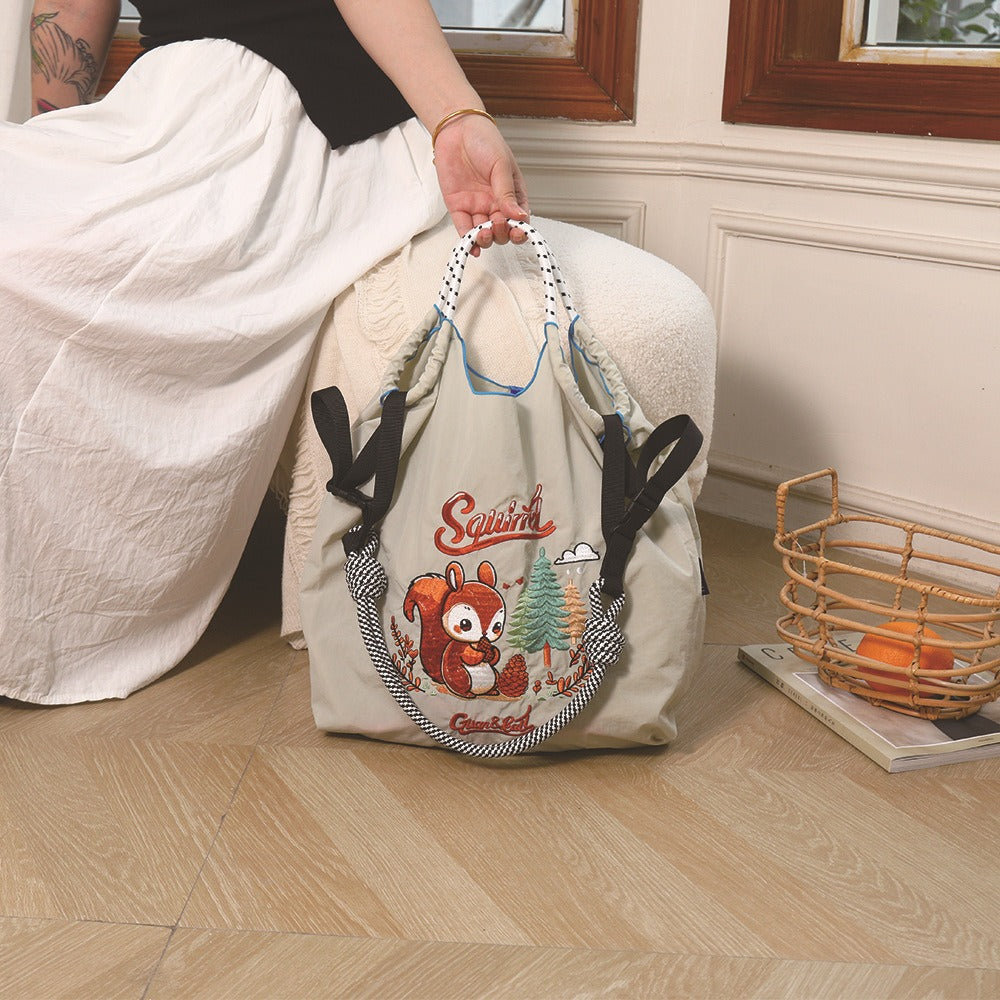 A ball chain bag handbag women's new messenger commuter armpit bag women's shoulder large capacity tote bag